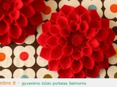 Dovana mamos dienai: gėlė – segė
