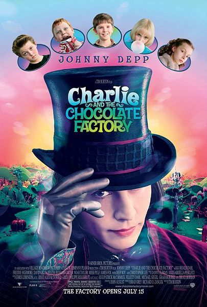 Filmas: Čarlis ir šokolado fabrikas (Charlie and the Chocolate Factory)
