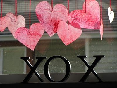 Darbeliai su vaikais: Valentino dienos širdys