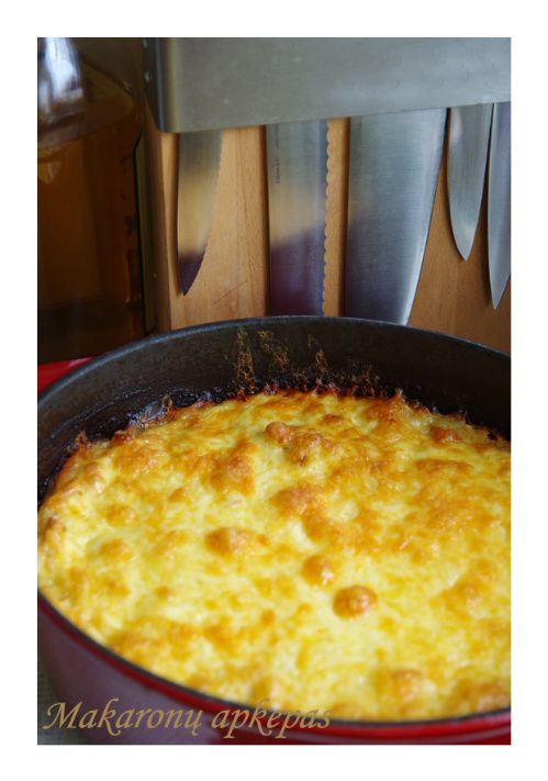Idėja pietums: makaronų apkepas