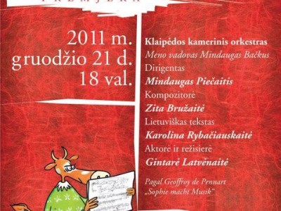Muzikinis spektaklis visai šeimai „Sofija muzikuoja“