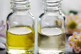 bottles of aromatic oil