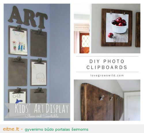 Clipboards-for-kids-art-21-Ways-to-Display-Kids-Artwork